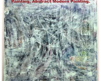 Lot 1445 ChulHyun acrylic on Canvas Painting. Abstract Modern Painting. 