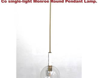 Lot 1325 Kate Spade for Visual Comfort and Co singlelight Monroe Round Pendant Lamp. 