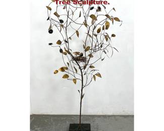 Lot 1238 C. Jere Floor Standing Mixed Metal Tree Sculpture. 