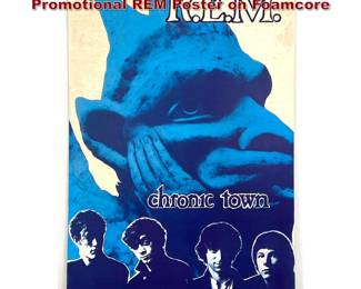Lot 1430 Vintage 80s Large Oversized Promotional REM Poster on Foamcore