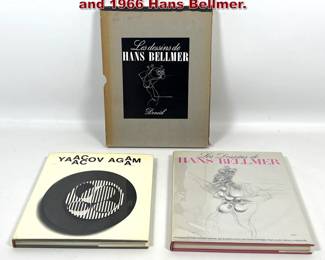 Lot 1210 2 Art Books. 1962 Yaacov Agam and 1966 Hans Bellmer. 