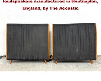 Lot 1625 Pair of vintage Quad electrostatic loudspeakers manufactured in Huntingdon, England, by The Acoustic