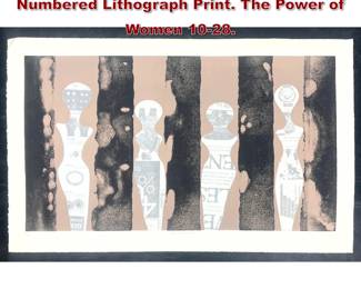 Lot 1301 David Porter 96 Signed and Numbered Lithograph Print. The Power of Women 1028. 