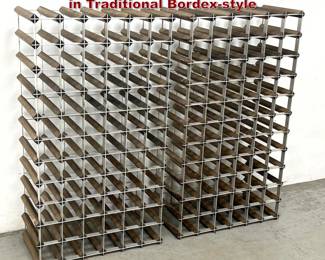 Lot 1637 2pcs Matching Modular Wine Racks in Traditional Bordexstyle 