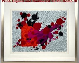 Lot 1454 Arnold Hoffmann Jr Lithograph Print. Signed and Numbered 1245. Demo III
