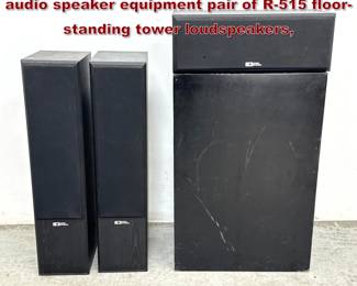 Lot 1623 Sound Dynamics home theater audio speaker equipment pair of R515 floorstanding tower loudspeakers,