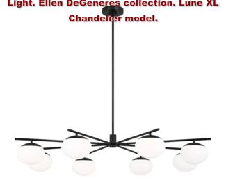 Lot 1332 Visual Comfort Large Chandelier Light. Ellen DeGeneres collection. Lune XL Chandelier model. 