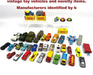 Lot 1607 Collection of approximately 40 vintage toy vehicles and novelty items. Manufacturers identified by b