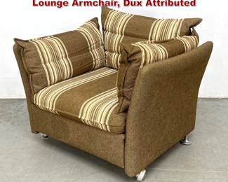 Lot 1381 Vintage Swedish Modern Rolling Lounge Armchair, Dux Attributed