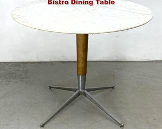 Lot 1348 Mid Century Italian Marble Top Bistro Dining Table