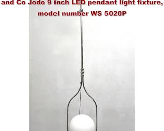 Lot 1338 Windsor Smith for Visual Comfort and Co Jodo 9 inch LED pendant light fixture, model number WS 5020P