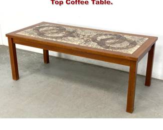 Lot 1247 Gangso Mobler Danish Modern Tile Top Coffee Table. 