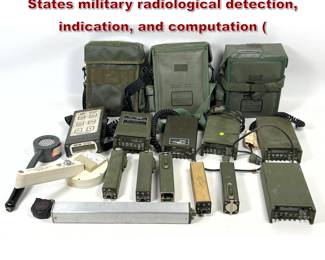 Lot 1627 Extensive assortment of United States military radiological detection, indication, and computation 