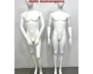 Lot 1280 Pair of contemporary fullbody male mannequins 