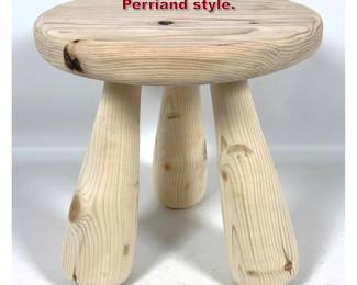 Lot 1220 Club Form Low Stools. Charlotte Perriand style. 