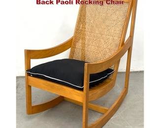 Lot 1352 Vintage Mid Century Modern Caned Back Paoli Rocking Chair