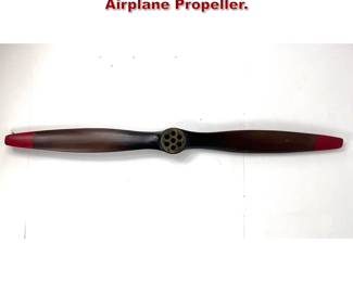 Lot 1336 Large Decorative Wood 2 Balde Airplane Propeller. 