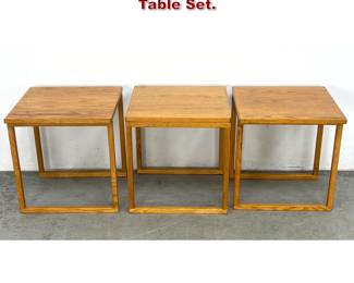 Lot 1221 3pc Danish Modern Nesting Cube Table Set. 