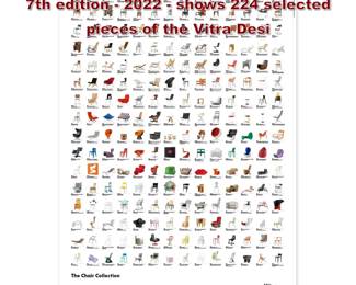 Lot 1253 Vitra  The Chair Collection Poster 7th edition  2022  shows 224 selected pieces of the Vitra Desi