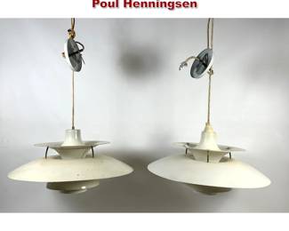 Lot 1353 Pair Poulsen PH5 ceiling lamps. Poul Henningsen