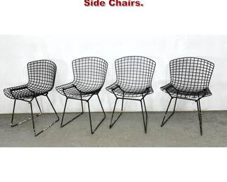 Lot 1416 Set 4 Harry Bertoia Wire Side Chairs. 