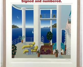 Lot 1441 Thomas McKnight Catalina print. Signed and numbered. 