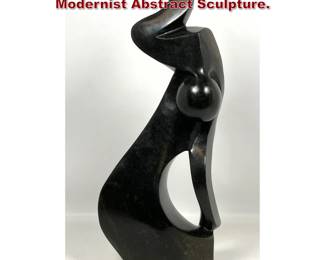Lot 1216 William Wilberforce Stone Modernist Abstract Sculpture. 