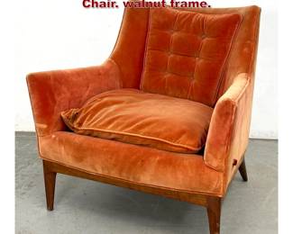 Lot 1399 Vintage Paul McCobb Style Lounge Chair. walnut frame. 