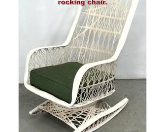 Lot 1529 Woodard style fiberglass rocker rocking chair. 