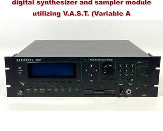 Lot 1615 Kurzweil K2500R rackmountable digital synthesizer and sampler module utilizing V.A.S.T. Variable A