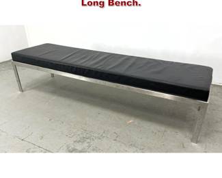 Lot 1377 Cumberland Furniture Chrome base Long Bench. 