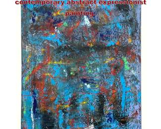 Lot 1427 Dennis Sakelson. largescale contemporary abstract expressionist painting.
