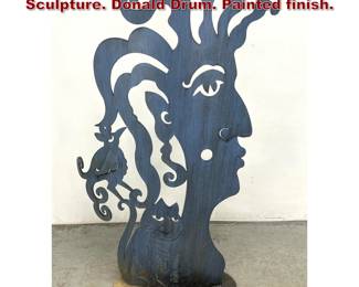 Lot 1204 Large Don Drumm Figural Garden Sculpture. Donald Drum. Painted finish. 