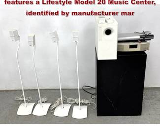Lot 1612 Bose home audio equipment features a Lifestyle Model 20 Music Center, identified by manufacturer mar