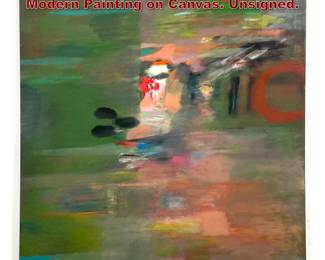 Lot 1473 Large Norman Rubington Abstract Modern Painting on Canvas. Unsigned.