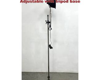 Lot 1240 Vintage industrial floor lamp. Adjustable with tripod base
