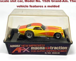 Lot 1578 Aurora AFX MagnaTraction HO scale slot car, Model No. 1926 GrandAm. The vehicle features a molded 