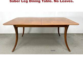 Lot 1339 Robsjohn Gibbings Widdicomb Saber Leg Dining Table. No Leaves. 