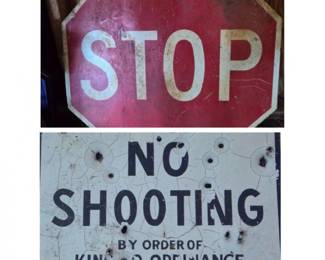 Reclaimed Metal Signs