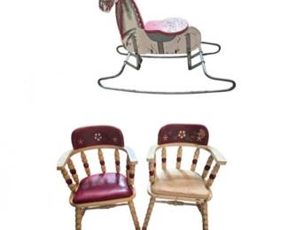 Childs Rocking Horse & Chairs