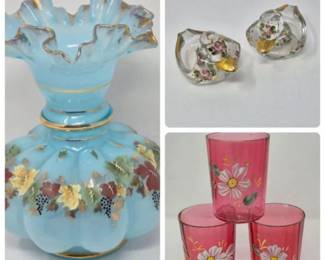 Handpainted Glass Decor