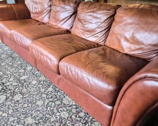 Tan Leather Couch