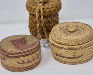 Antique Handwoven Baskets