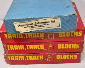 Wood Train & Tracks