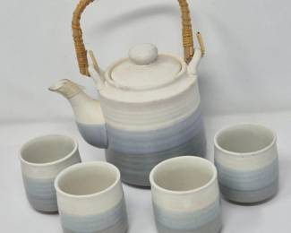 Hand Spun Pottery Tea set