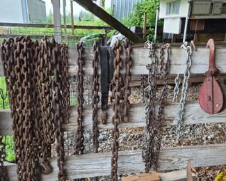 Vintage Heavy Duty Chains & Pullies