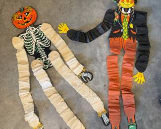 Vintage Accordion Paper Halloween Decorations