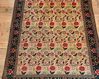 Korhan handwoven silk carpet These carpets are a work of art. This one is new with original tag.
