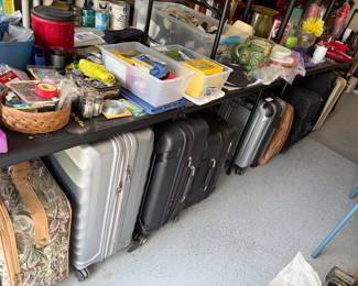 Large selection of suitcases