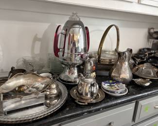 Fine Silver Plate Serving Pieces